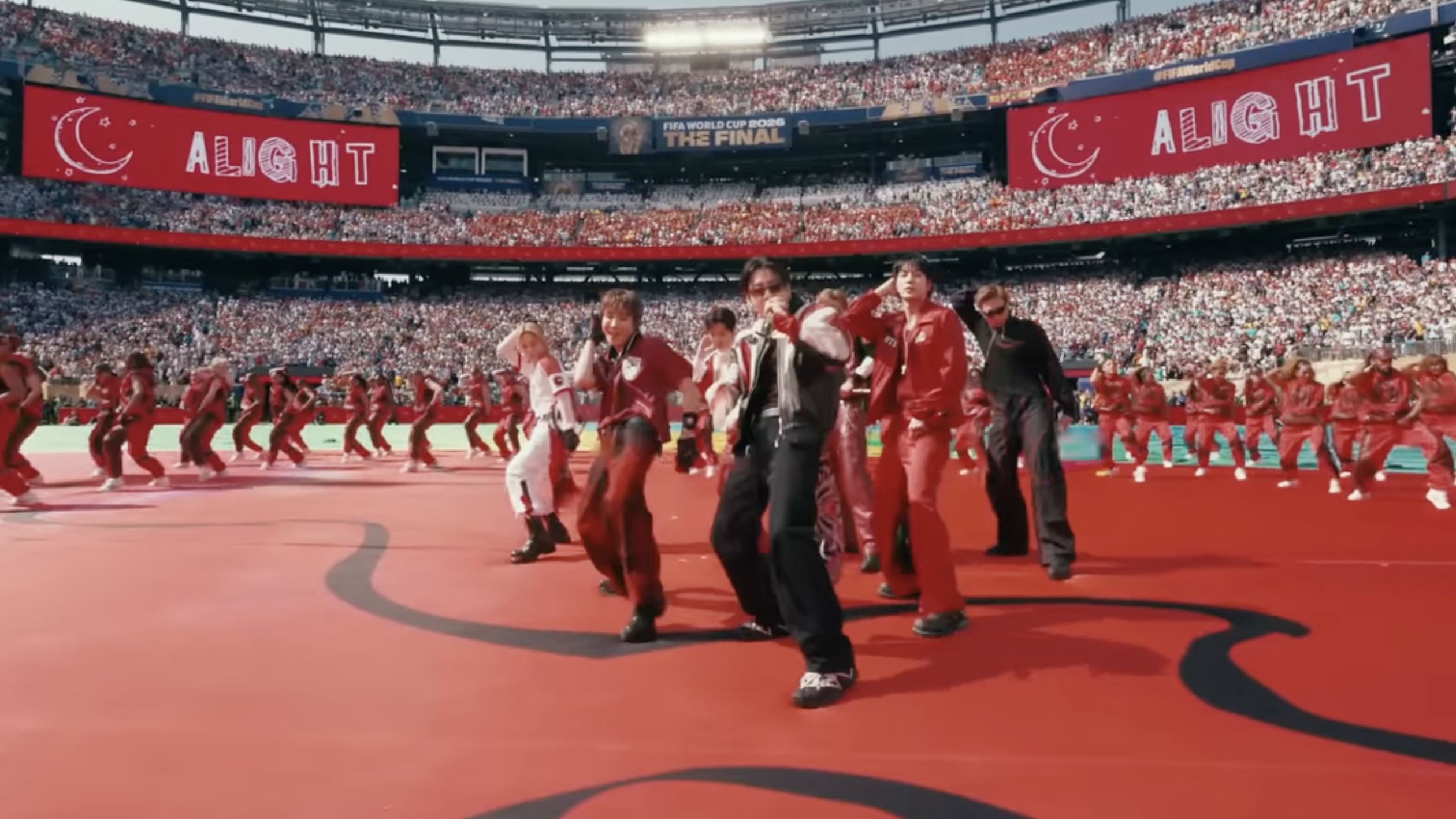 BTS performs at the FIFA World Cup Final Halftime Show