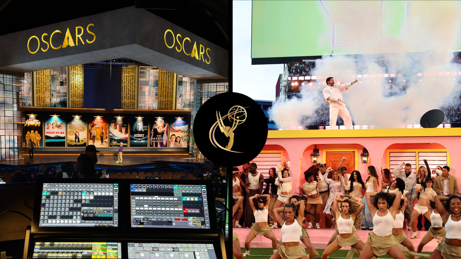Emmy nominations for Oscars stage design and Super Bowl LX Halftime Show lighting